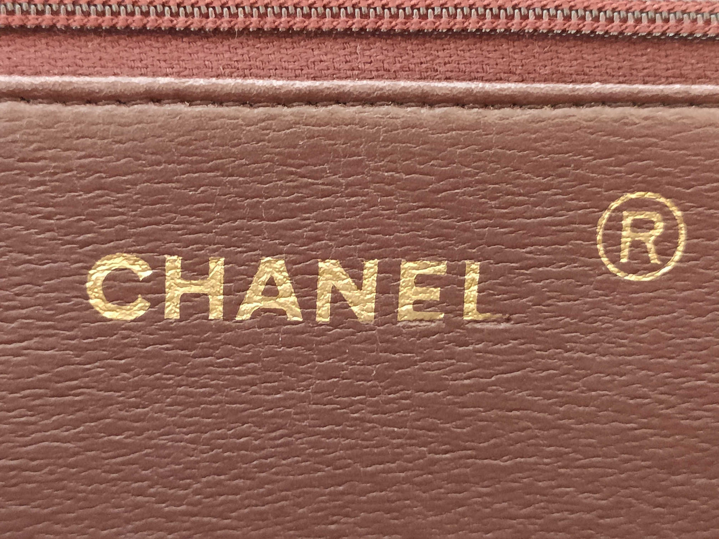 CHANEL [No sticker card] Calfskin chain wallet bag shoulder bag