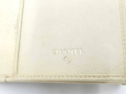 CHANEL Coco Button Long Wallet with Double Hook, Leather Wallet