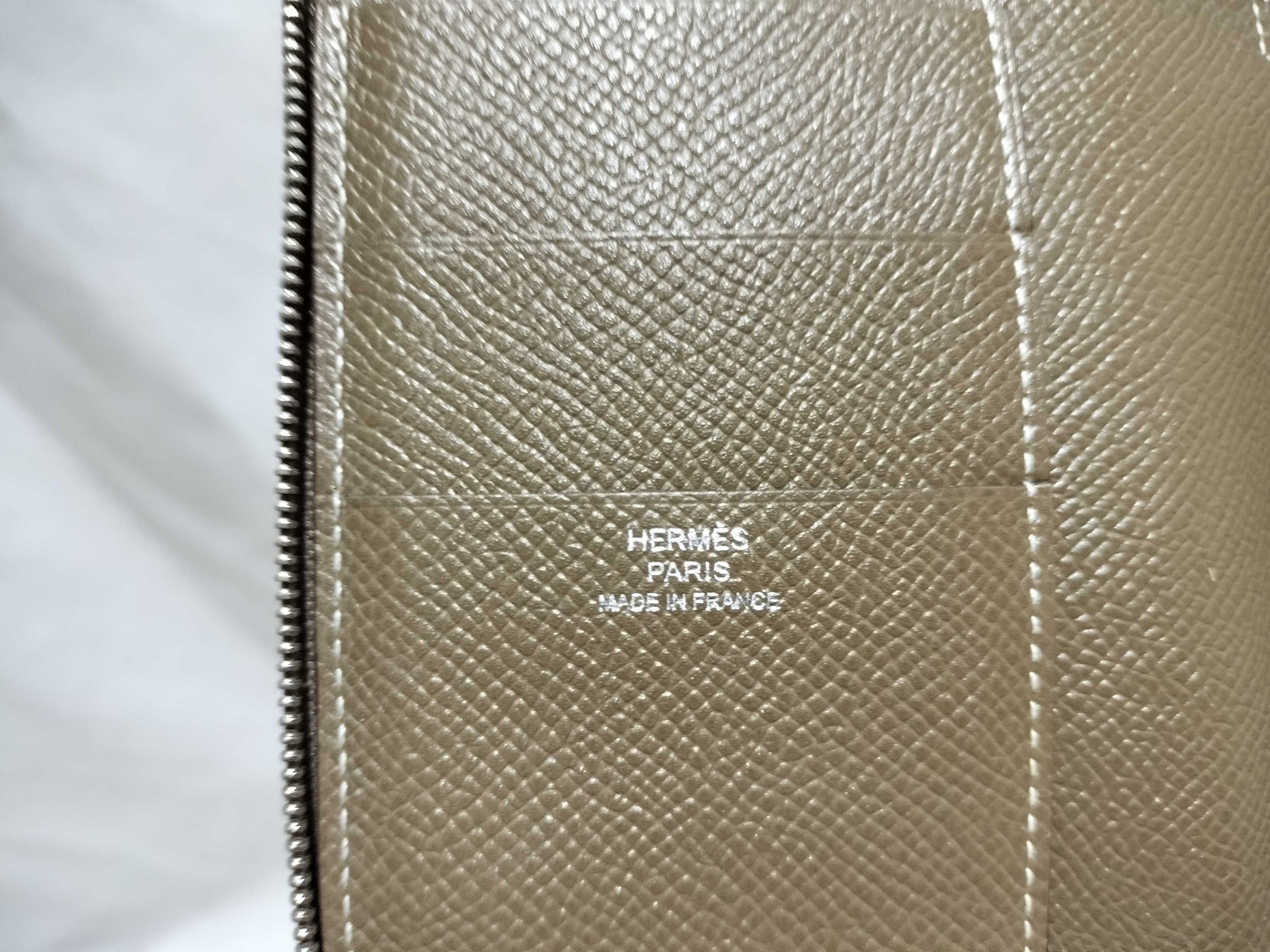 HERMES Agenda Zip PM / Leather / Notebook Cover / Etoupe Notebook Cover