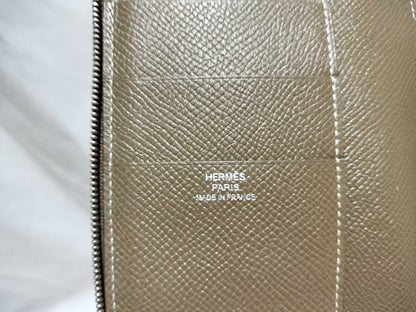 HERMES Agenda Zip PM / Leather / Notebook Cover / Etoupe Notebook Cover