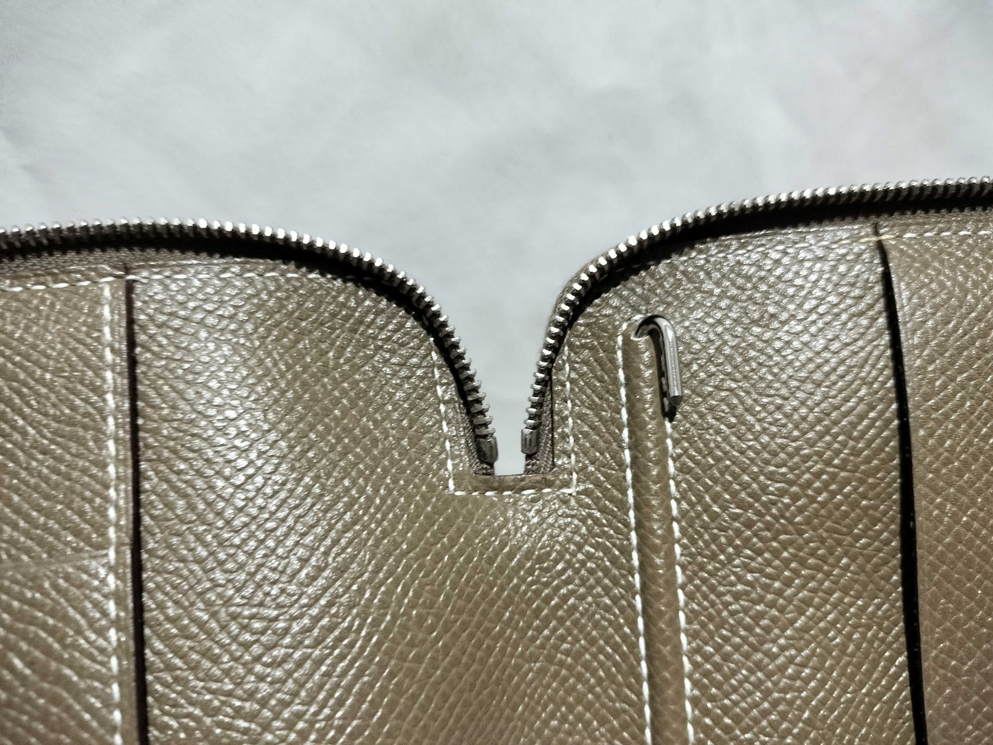 HERMES Agenda Zip PM / Leather / Notebook Cover / Etoupe Notebook Cover