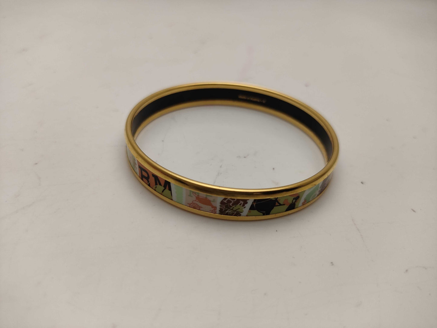 HERMES enamel bangle bracelet/bangle