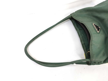 PRADA Nylon Khaki Handbag