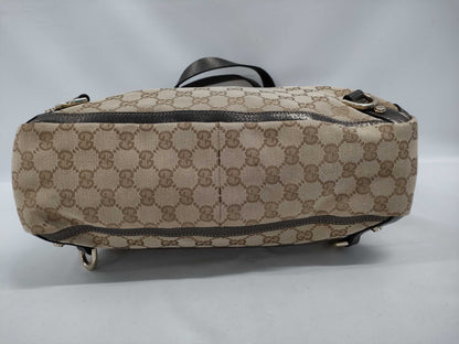 GUCCI GG Canvas GG Canvas x Leather Tote Bag 170004 Tote Bag