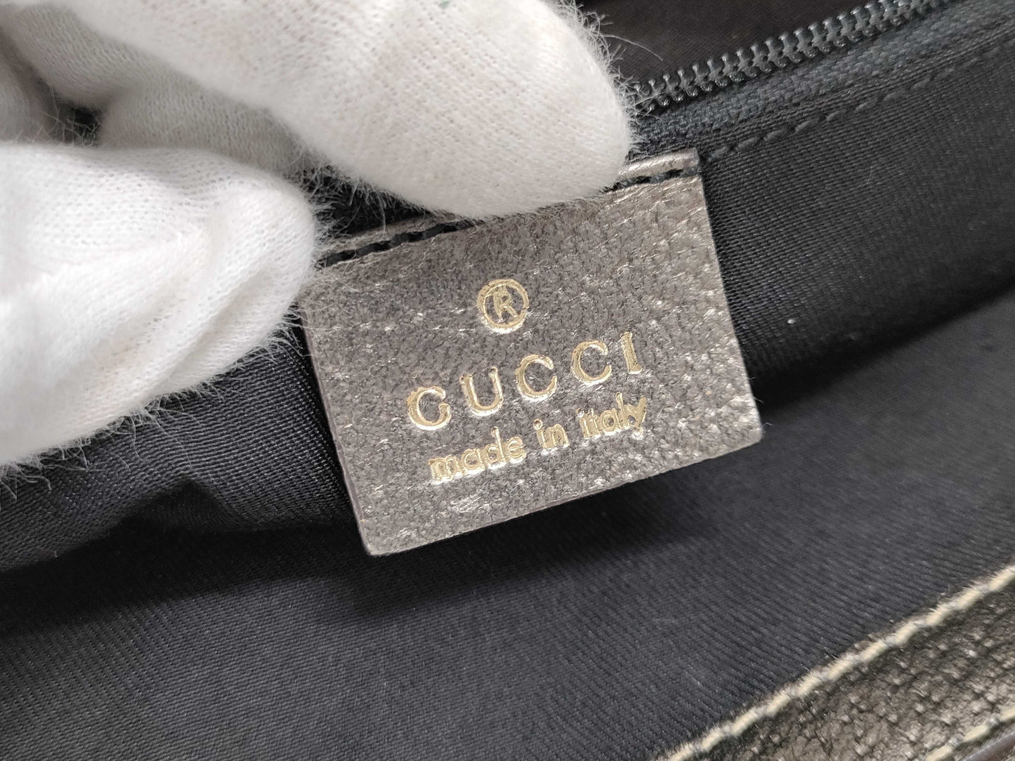 GUCCI GG Canvas GG Canvas x Leather Tote Bag 170004 Tote Bag