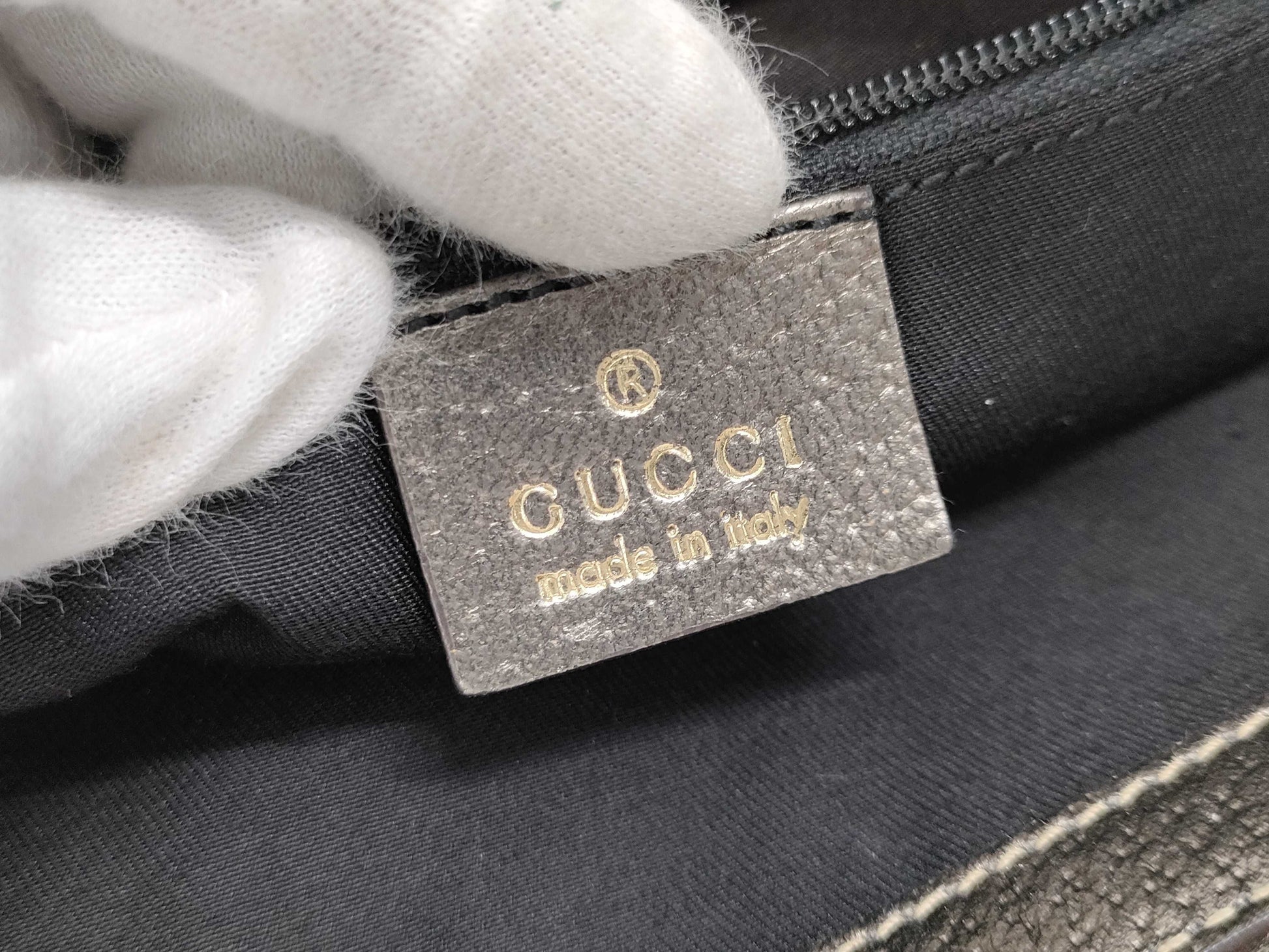 GUCCI GG Canvas GG Canvas x Leather Tote Bag 170004 Tote Bag
