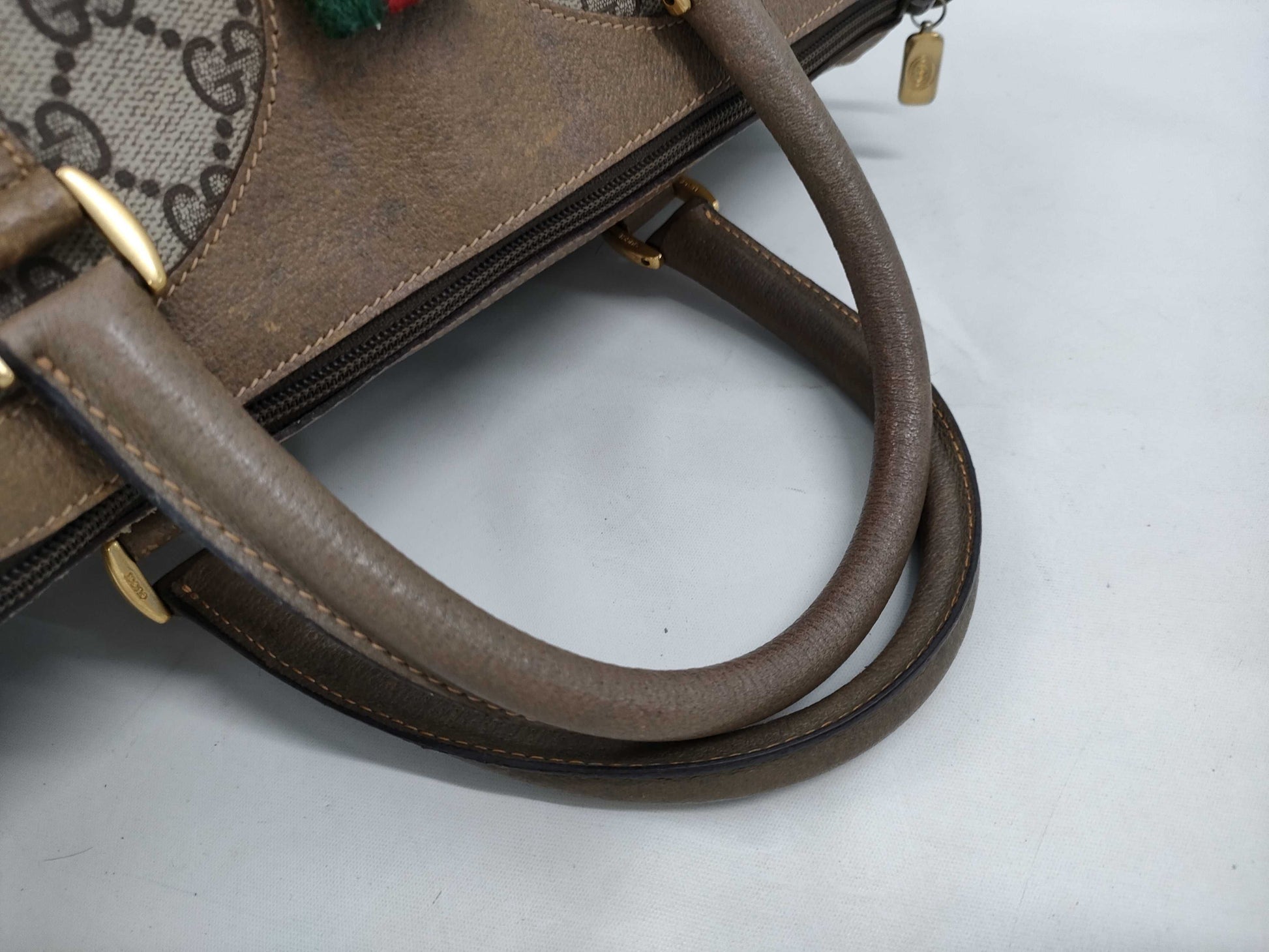 GUCCI GG Supreme Old Gucci Boston Bag 40.02.007 Boston Bag