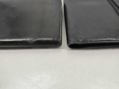 CHANEL Caviar Skin Coco Mark Tri-fold Wallet / Prada Wallet