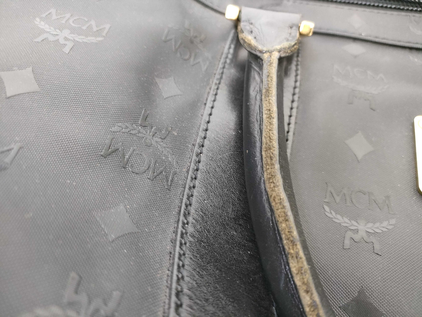MCM Boston Block Boston Bag