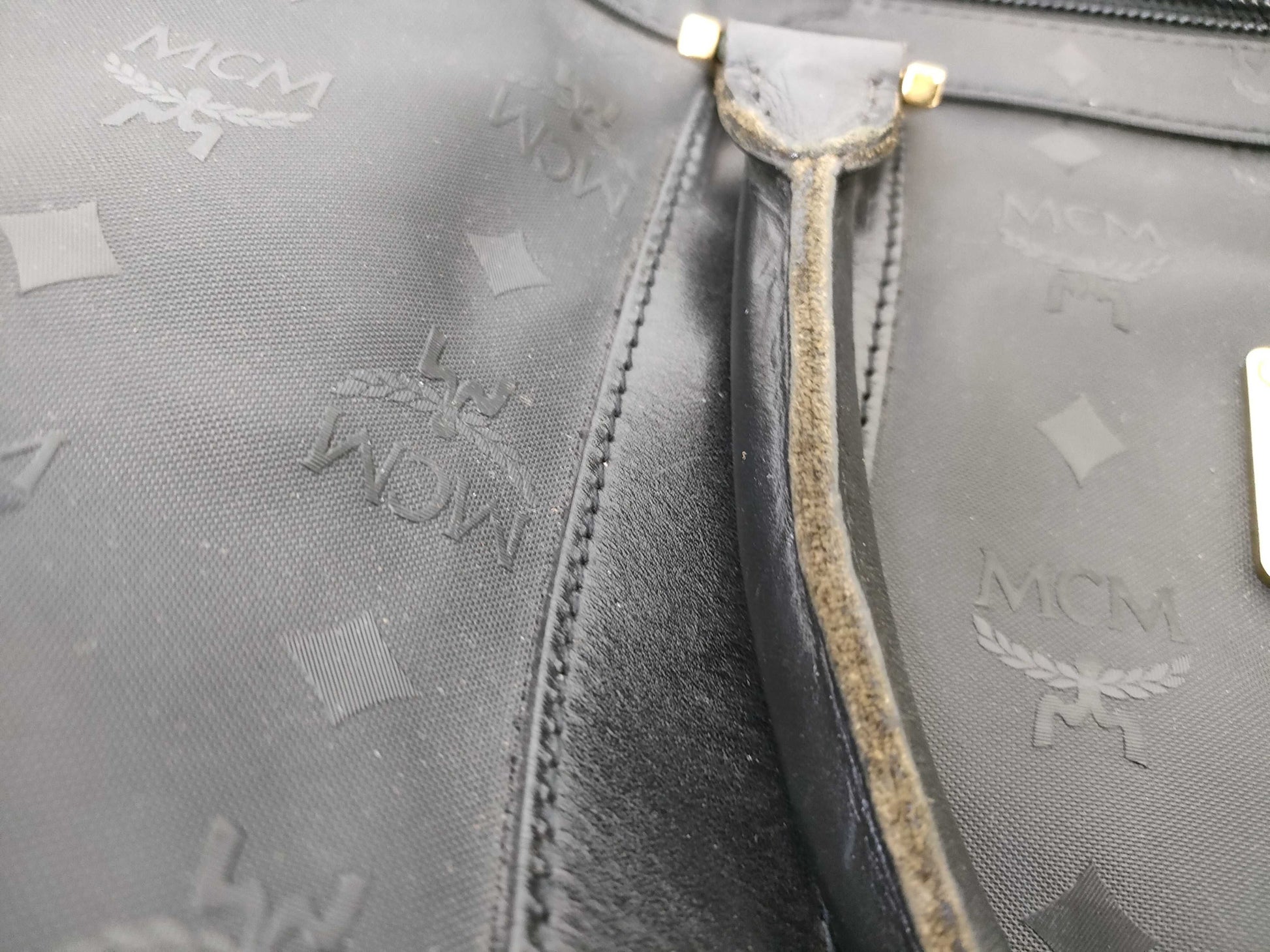 MCM Boston Block Boston Bag