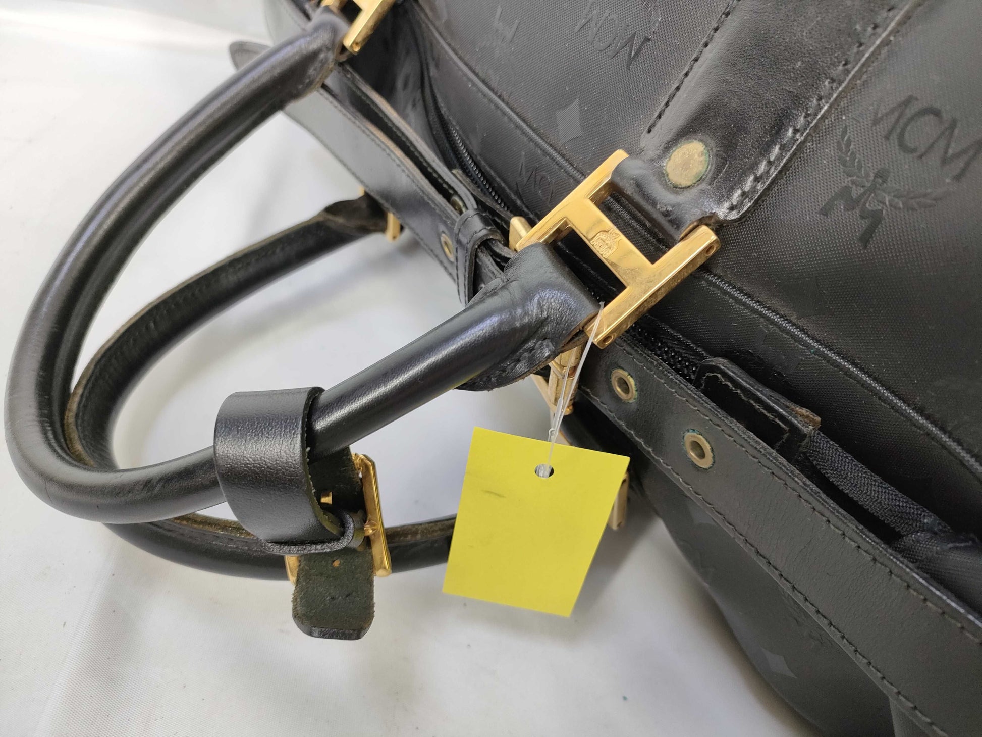 MCM Boston Block Boston Bag