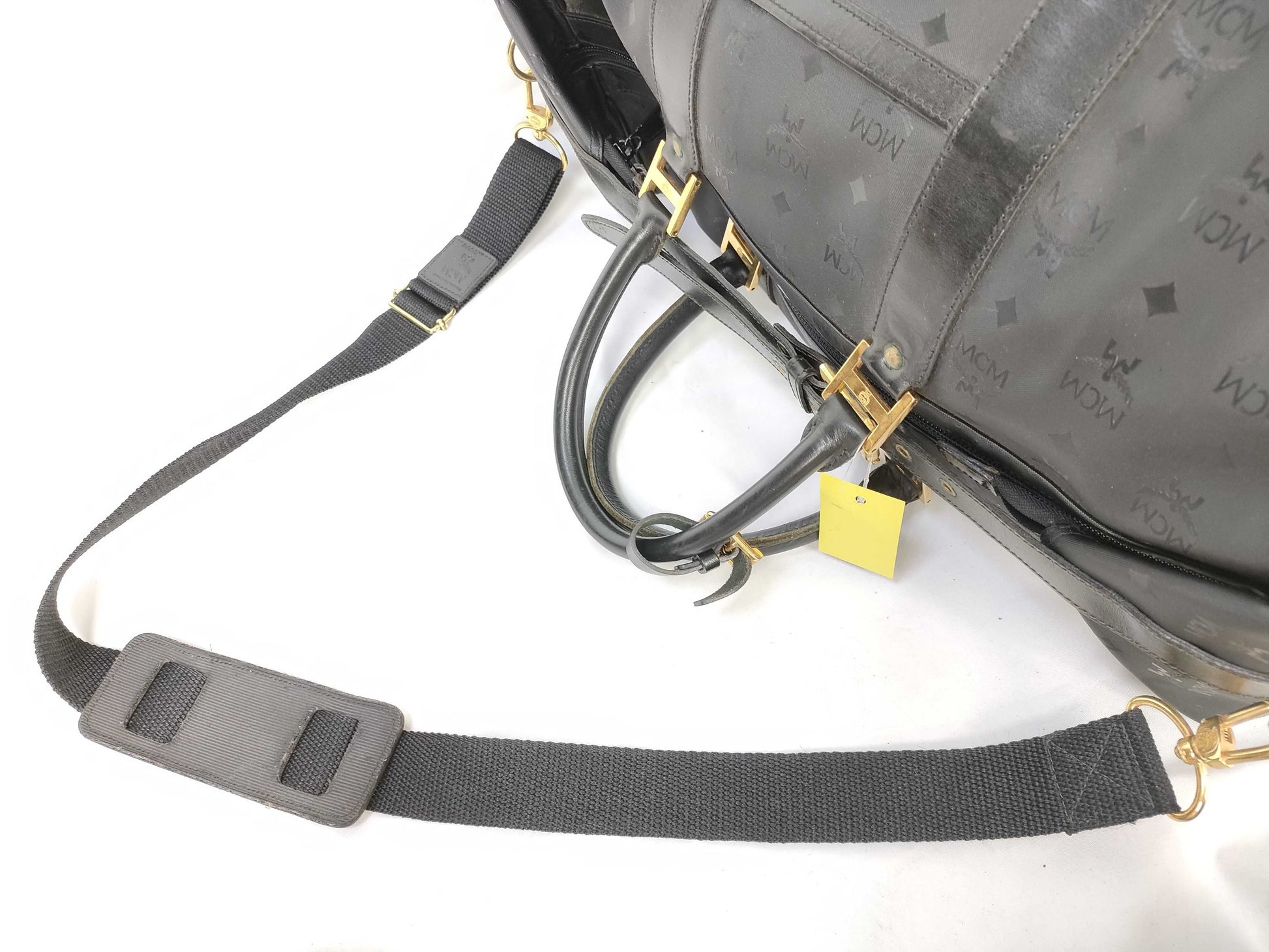 MCM Boston Block Boston Bag