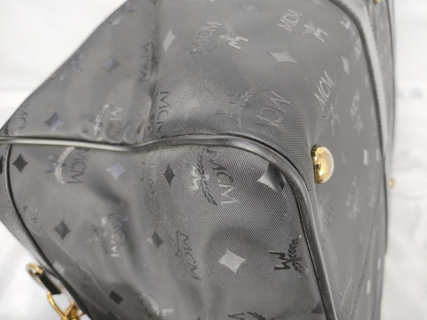 MCM Boston Block Boston Bag