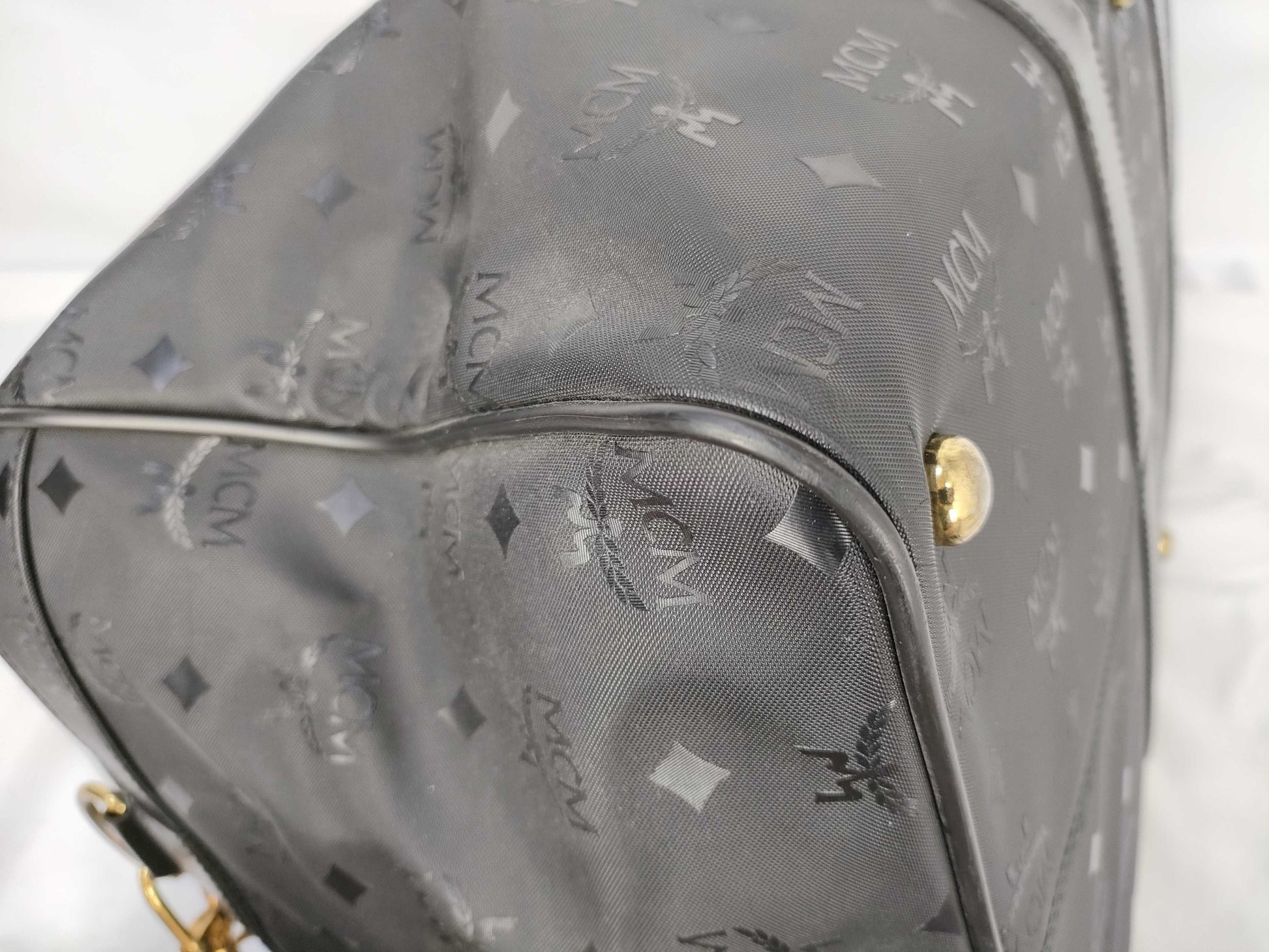 MCM Boston Block Boston Bag