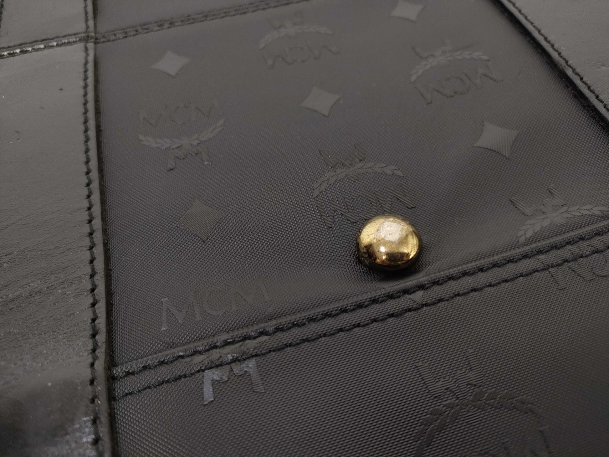 MCM Boston Block Boston Bag