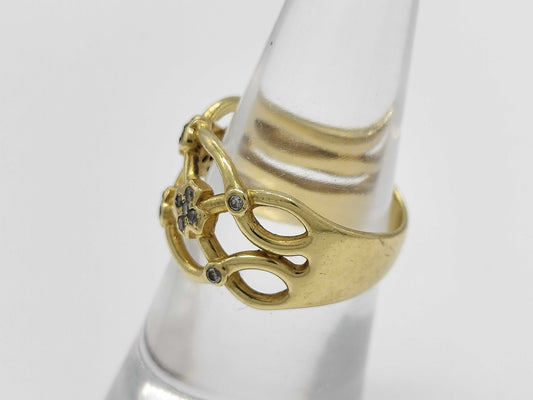 D0.18ct K18 5.7g Ring 