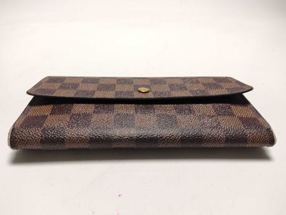 LOUIS VUITTON Monogram Key Case/Damier Long Wallet Set of 2 Wallets