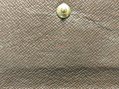 LOUIS VUITTON Monogram Key Case/Damier Long Wallet Set of 2 Wallets