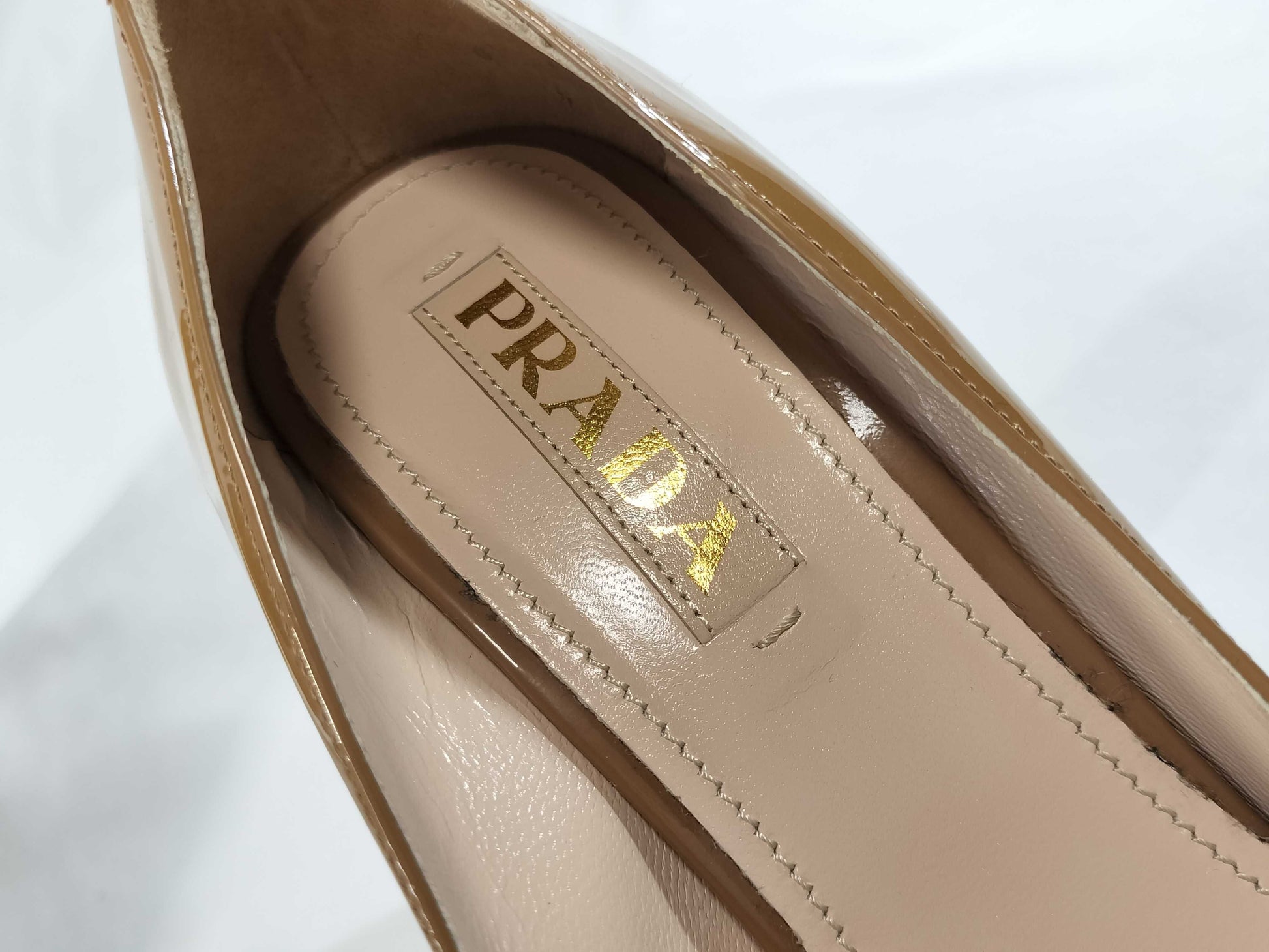 PRADA Patent Ribbon Pumps