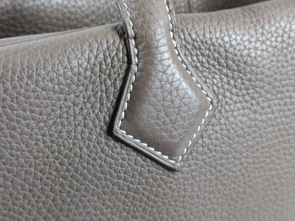 HERMES Victoria 35 Etoupe Handbag