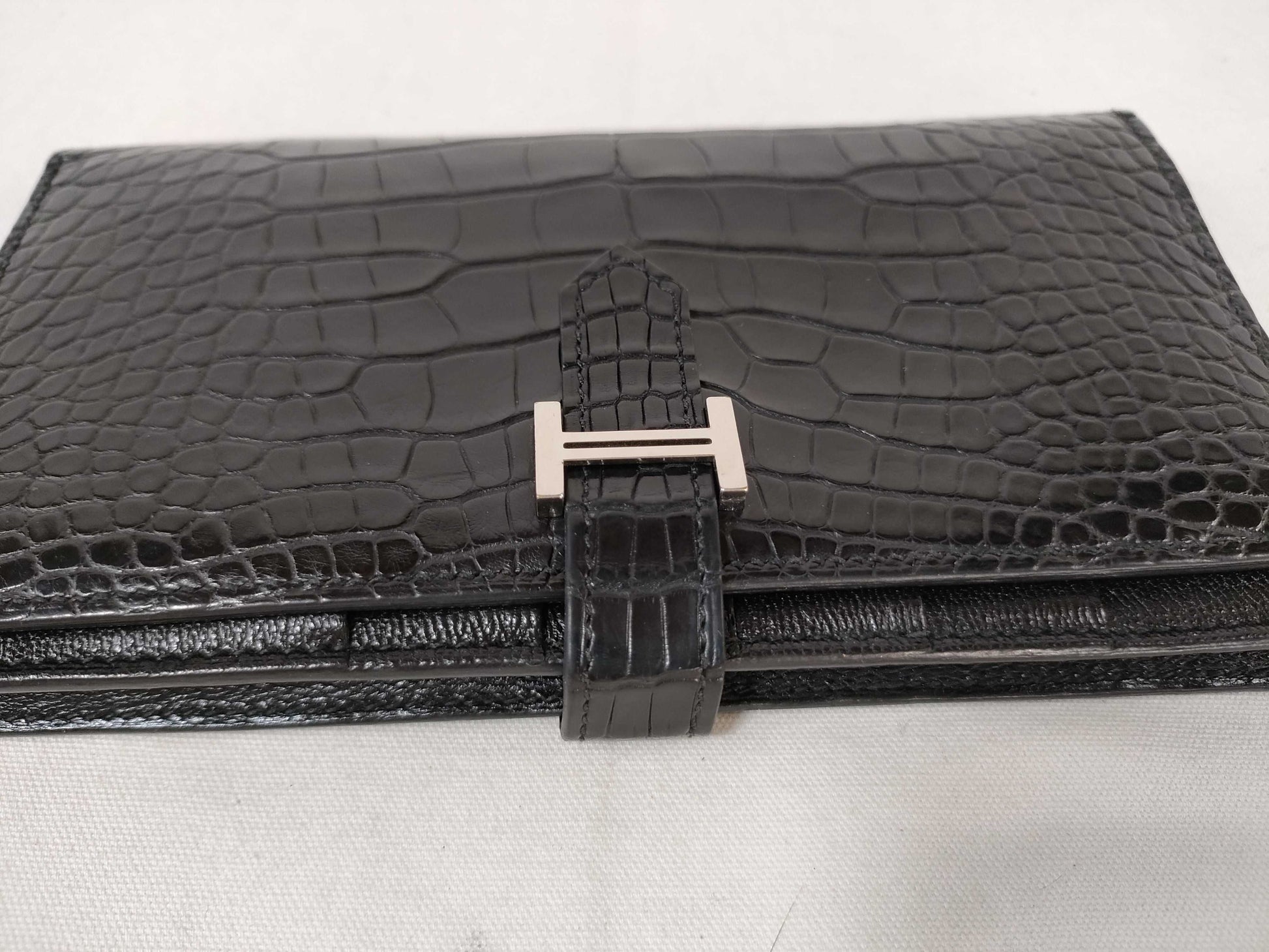 HERMES Bearn Alligator Wallet