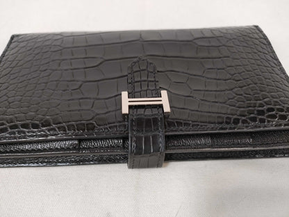 HERMES Bearn Alligator Wallet