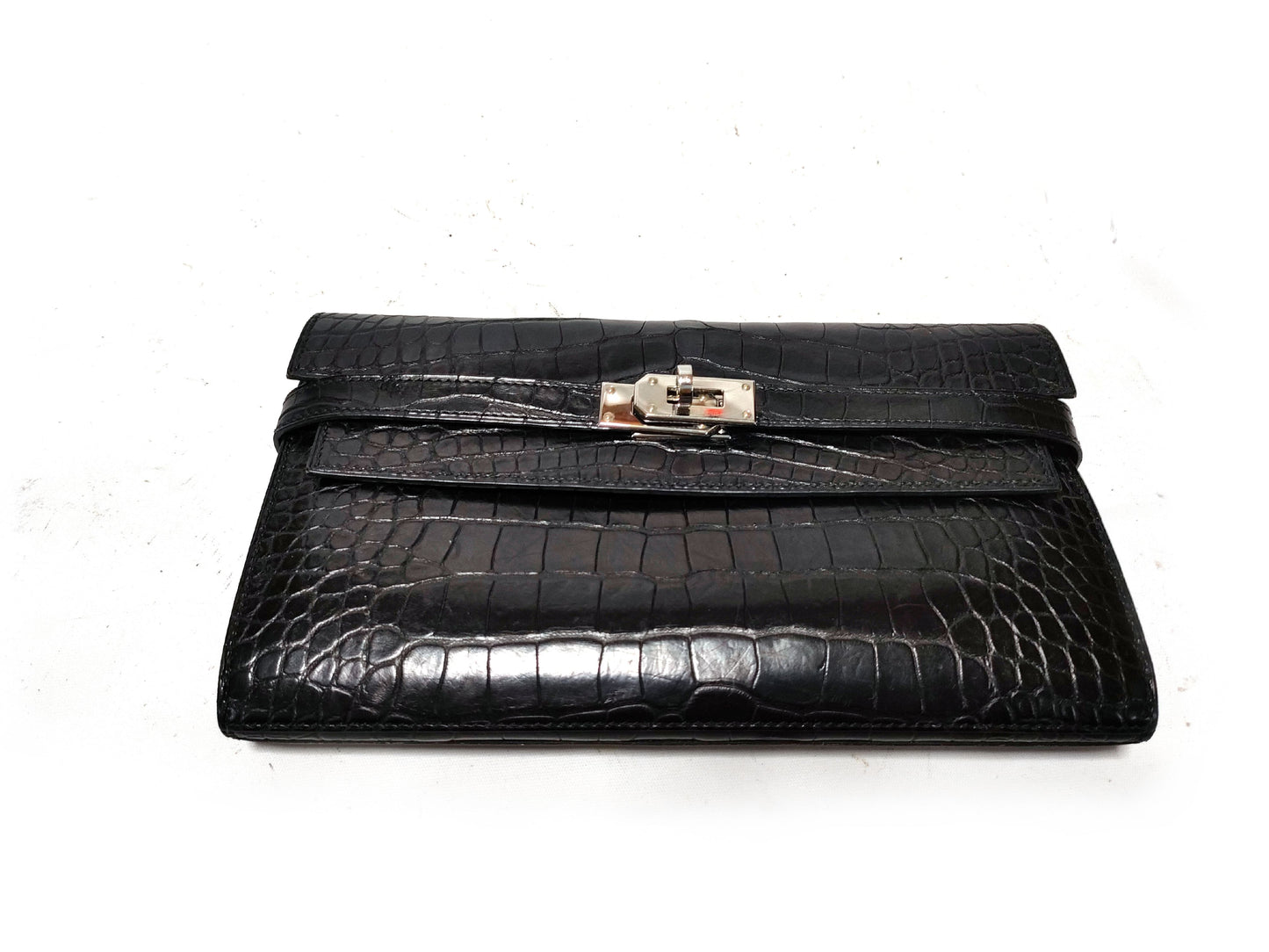 HERMES Kelly Wallet Alligator Wallet