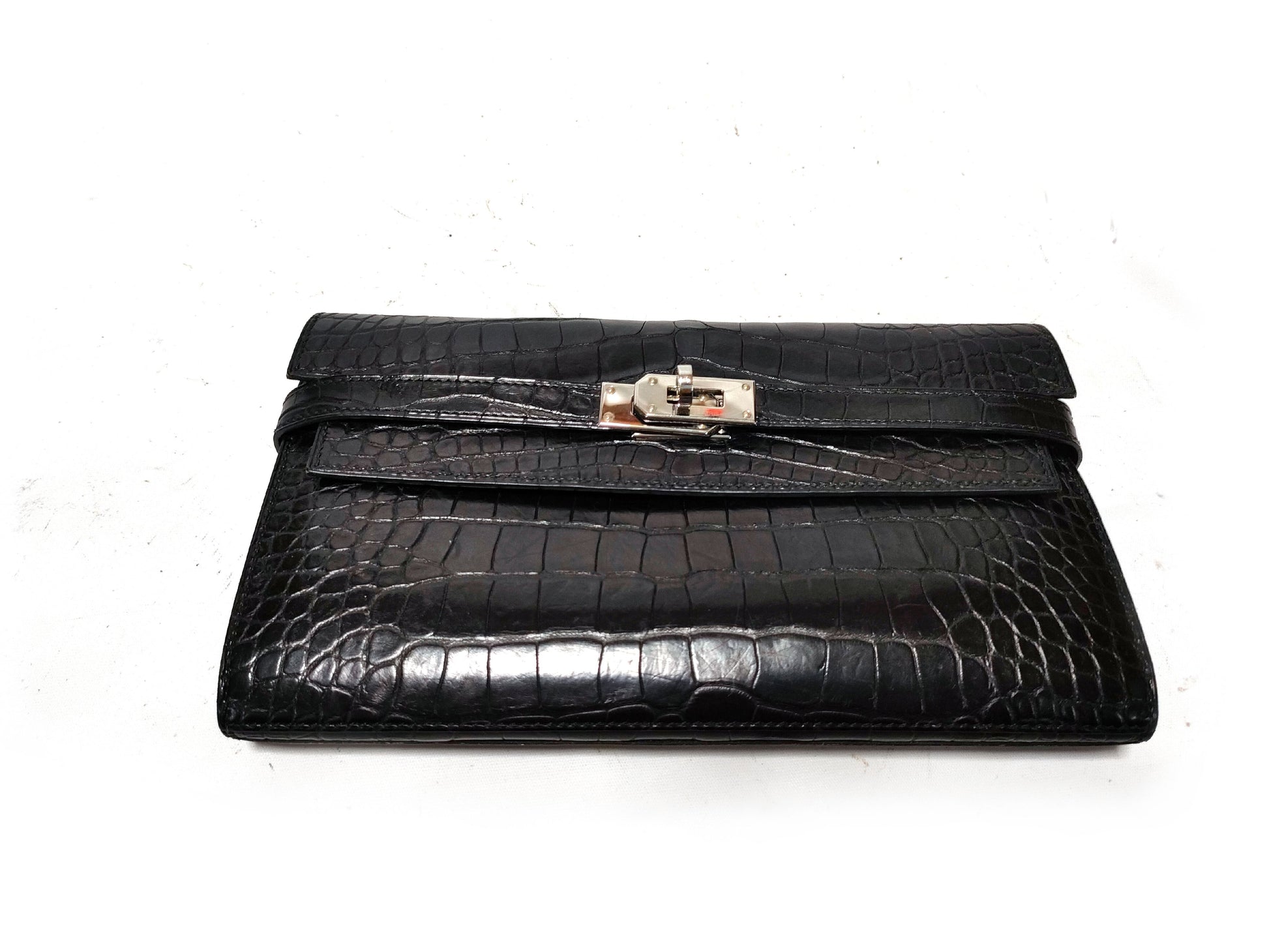 HERMES Kelly Wallet Alligator Wallet