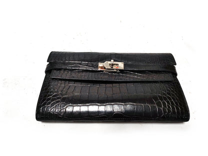 HERMES Kelly Wallet Alligator Wallet