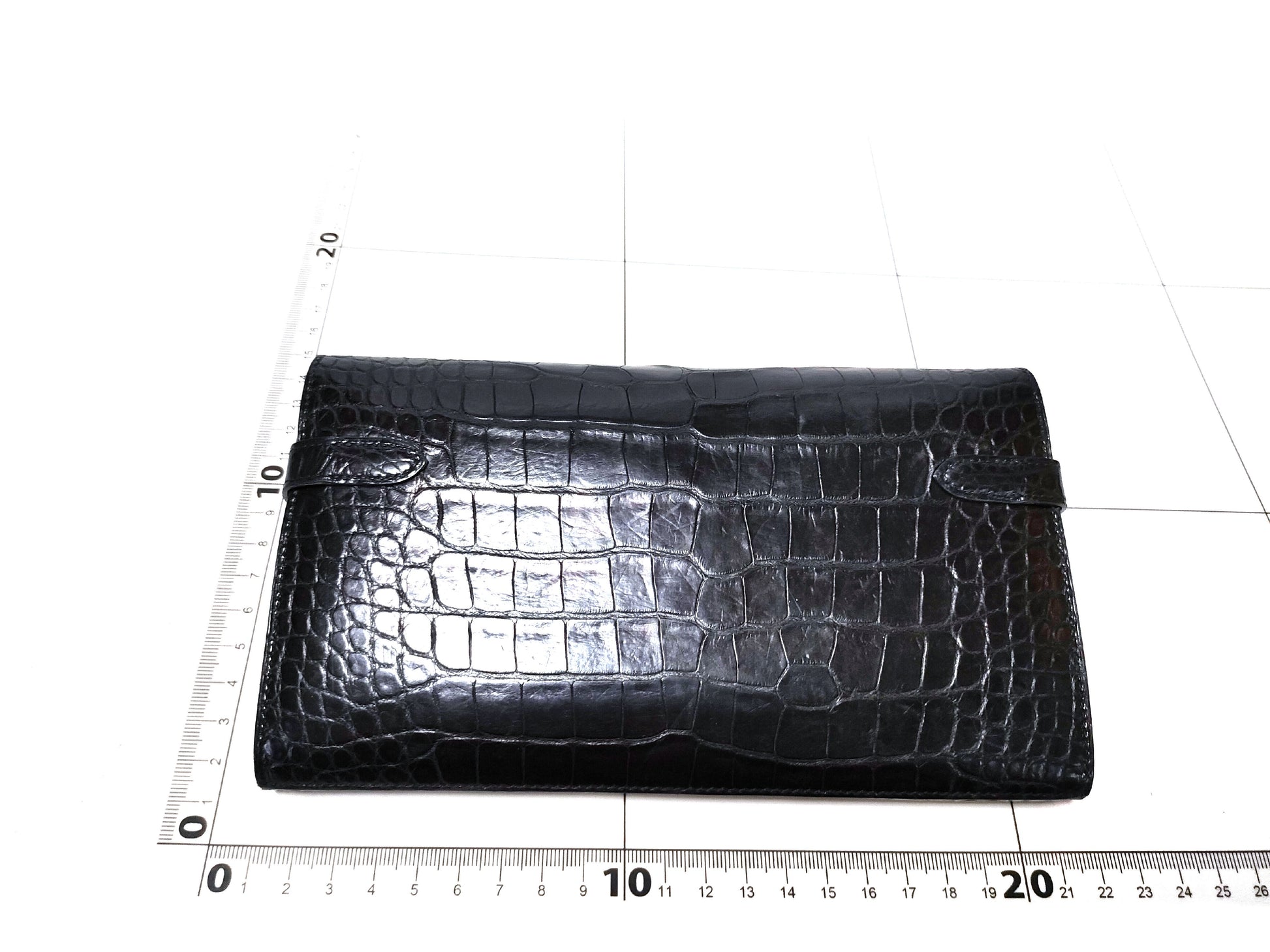 HERMES Kelly Wallet Alligator Wallet