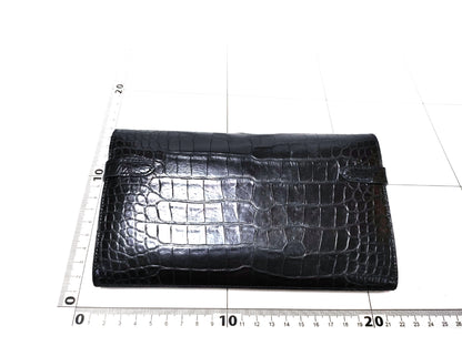 HERMES Kelly Wallet Alligator Wallet