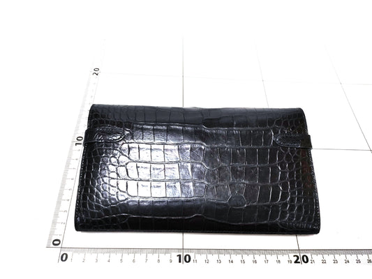 HERMES Kelly Wallet Alligator Wallet
