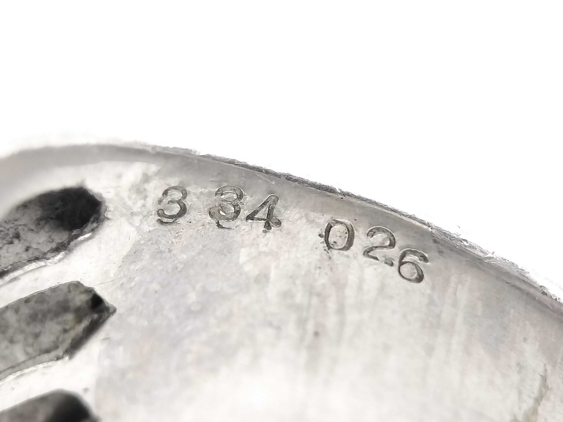 Stainless steel 3.34ct D 0.26ct Pt900 21.1g ring 