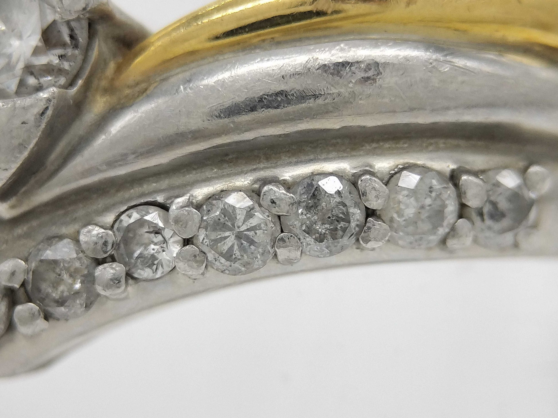 D0.50ct Pt900/K18 4.9g Ring 