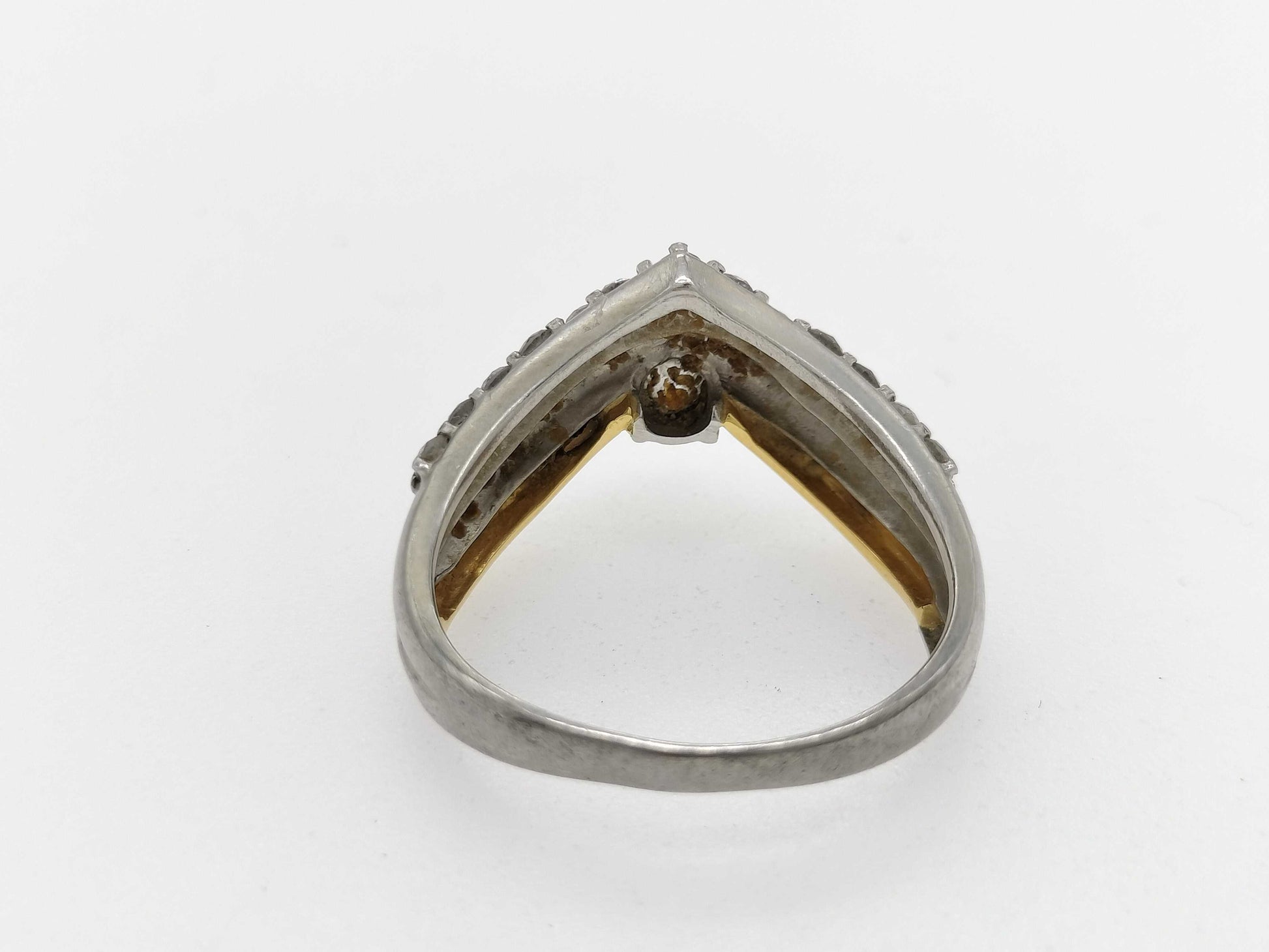 D0.50ct Pt900/K18 4.9g Ring 