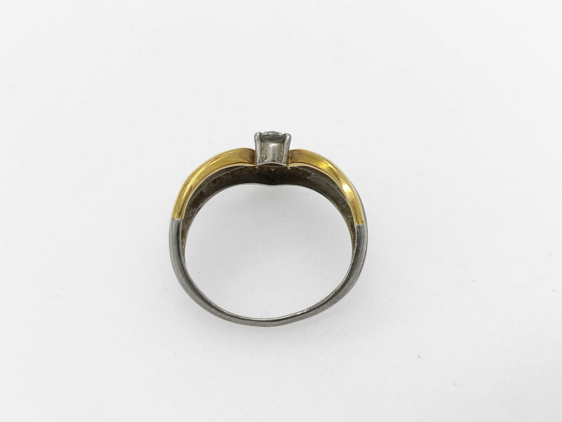 D0.50ct Pt900/K18 4.9g Ring 