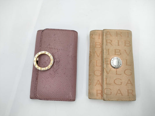 BVLGARI 2-piece key case and wallet