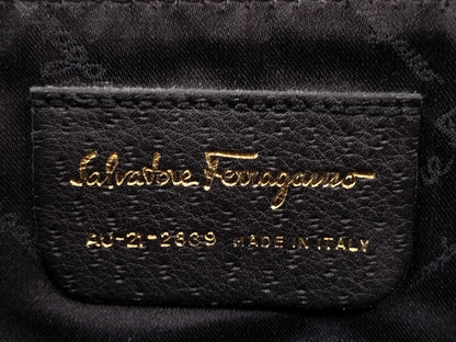 Salvatore Ferragamo Gancini Leather/Pouch Shoulder Bag
