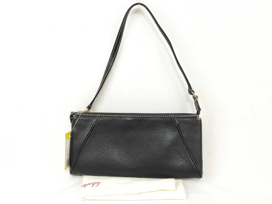 Salvatore Ferragamo Gancini Leather/Pouch Shoulder Bag