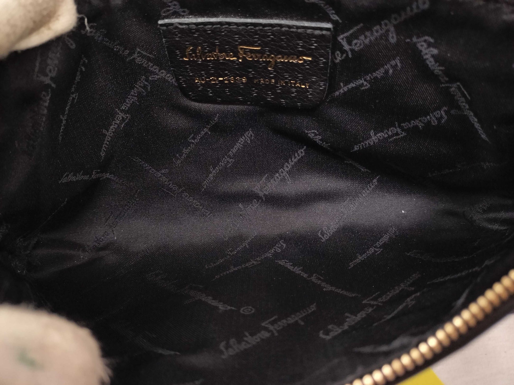 Salvatore Ferragamo Gancini Leather/Pouch Shoulder Bag