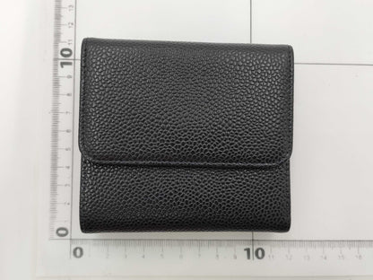 CHANEL Caviar Leather Double Hook Wallet with Department Store Seal