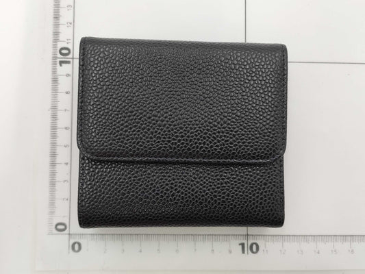 CHANEL Caviar Leather Double Hook Wallet with Department Store Seal