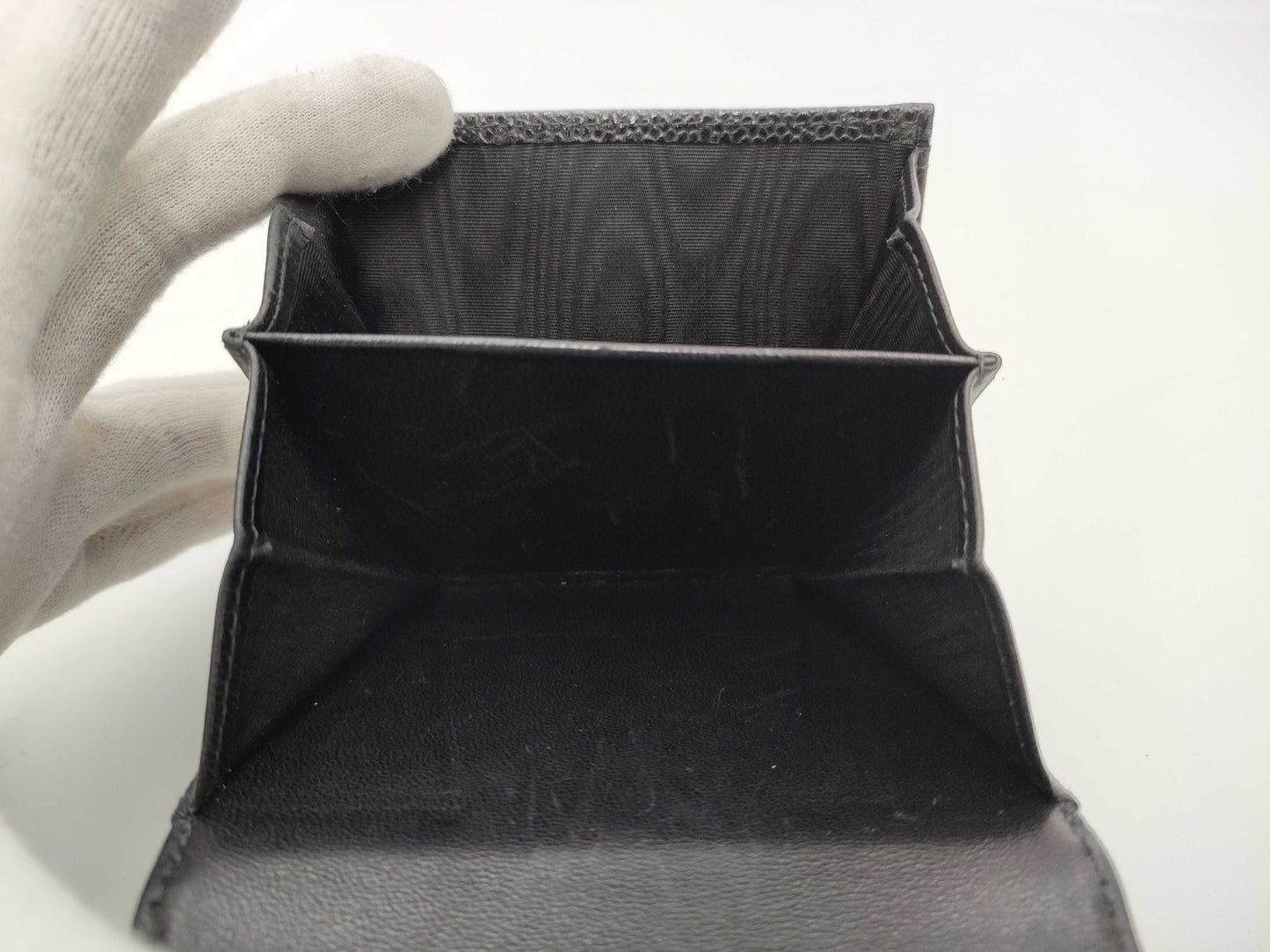 CHANEL Caviar Leather Double Hook Wallet with Department Store Seal
