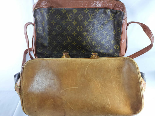 LOUIS VUITTON Monogram Sac-Bandouliere Alma Shoulder Bag *2 pieces