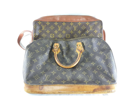LOUIS VUITTON Monogram Sac-Bandouliere Alma Shoulder Bag *2 pieces