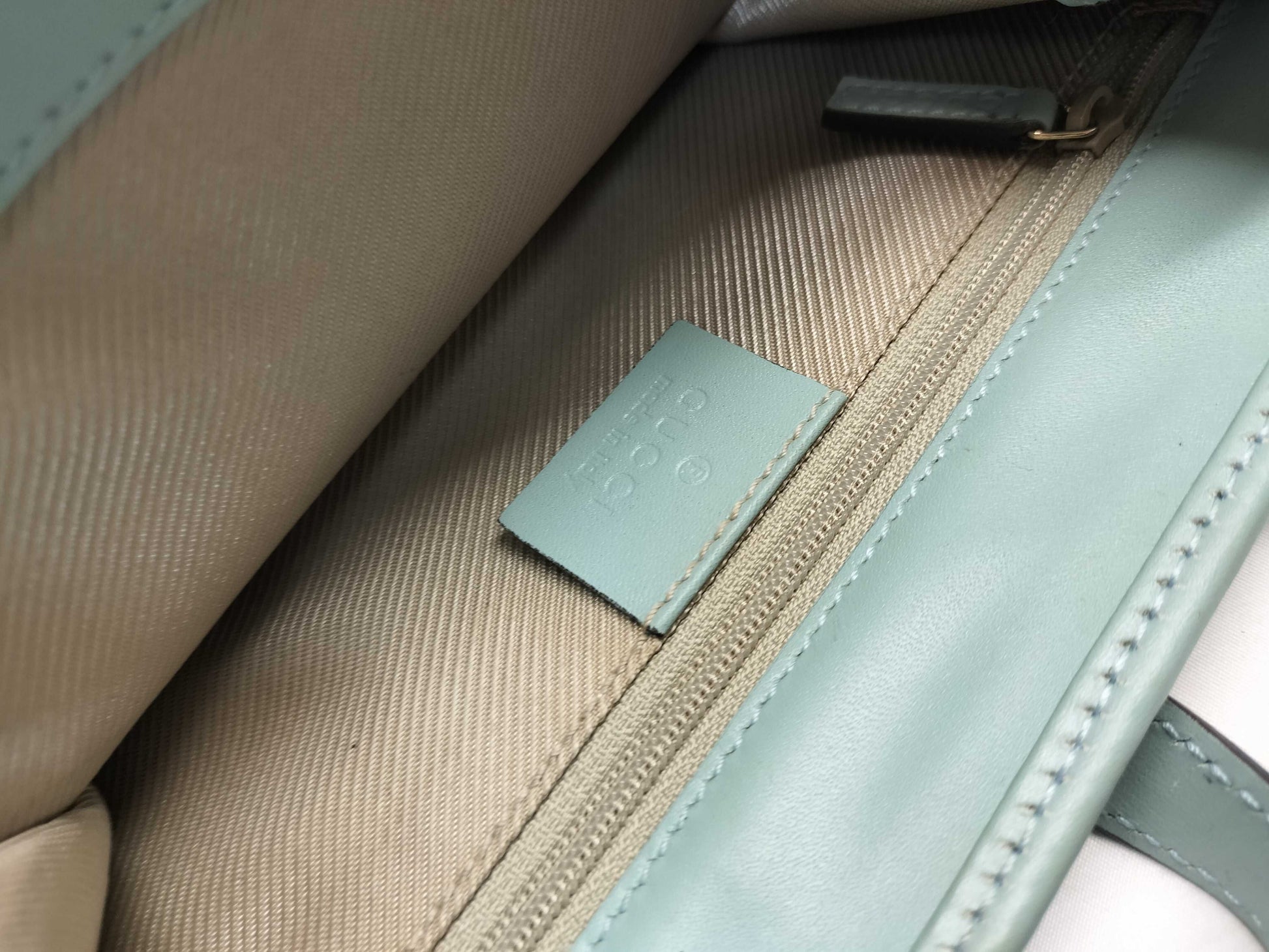 GUCCI Jackie 002/1065/Micro GG/Handbag/Sky Blue Handbag