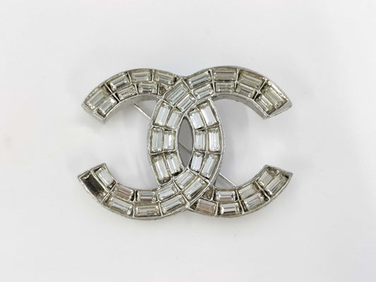 CHANEL 01P Coco Rhinestone Brooch Brooch