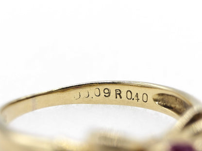 R0.40ct D0.09ct K18 3.0g Ring 