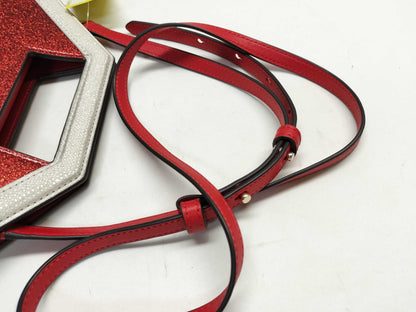 Kate Spade Red Multi Detour Glitter Patent Handbag