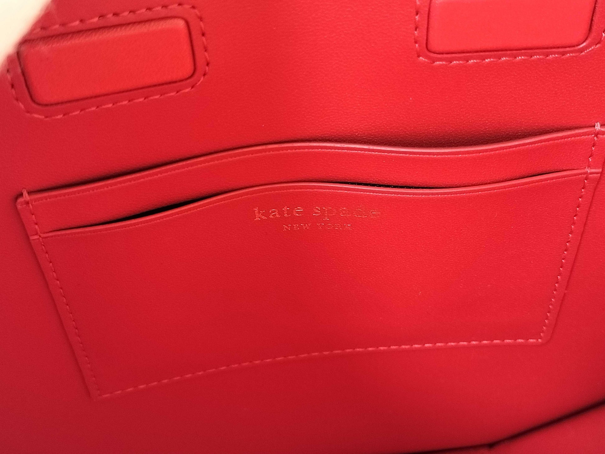 Kate Spade Red Multi Detour Glitter Patent Handbag